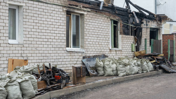 Professional Fire Damage Removal technician working in Woodbury, NJ
